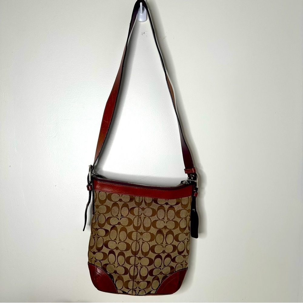 Coach Shoulder Bag, Crossbody, Signature, F12327